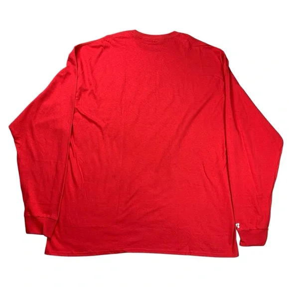 Texas Tech Raiderland Red Long Sleeve Graphic T Shirt Russell Men's 3XL NEW - Picture 2 of 5